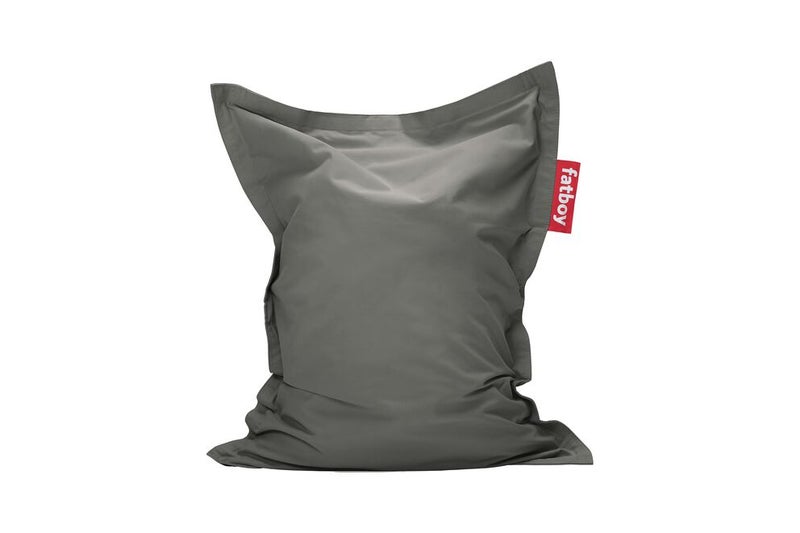 Fatboy Junior Soft Canvas Indoor Bean Bag | Made from 100% recycled polyester | Uniquely designed with children in mind | Durable, Tear & Wear resistant fabric | 100 x 130 cm - Charcoal Grey - Image 1